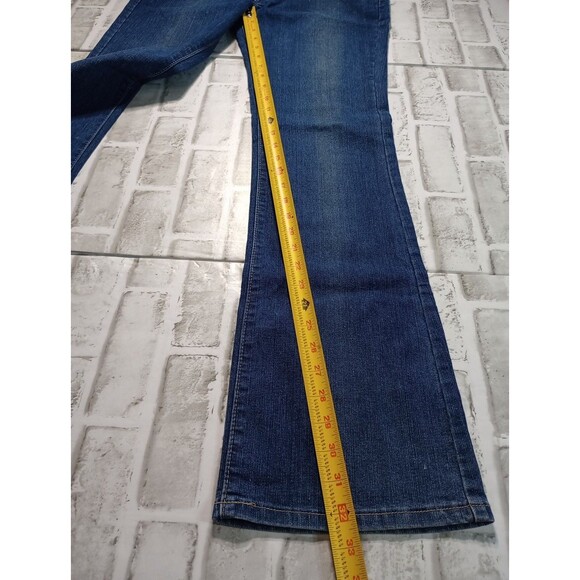 L2 Jeanswear Womens Blue Denim Embroidered Pocket Stretch Jeans Size 5 - Picture 4 of 14